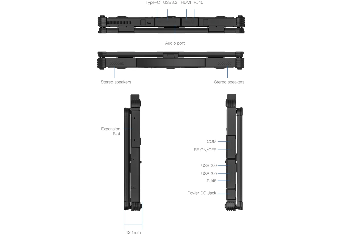Ноутбук Vinga Scout X14A (X14A-123516512B)