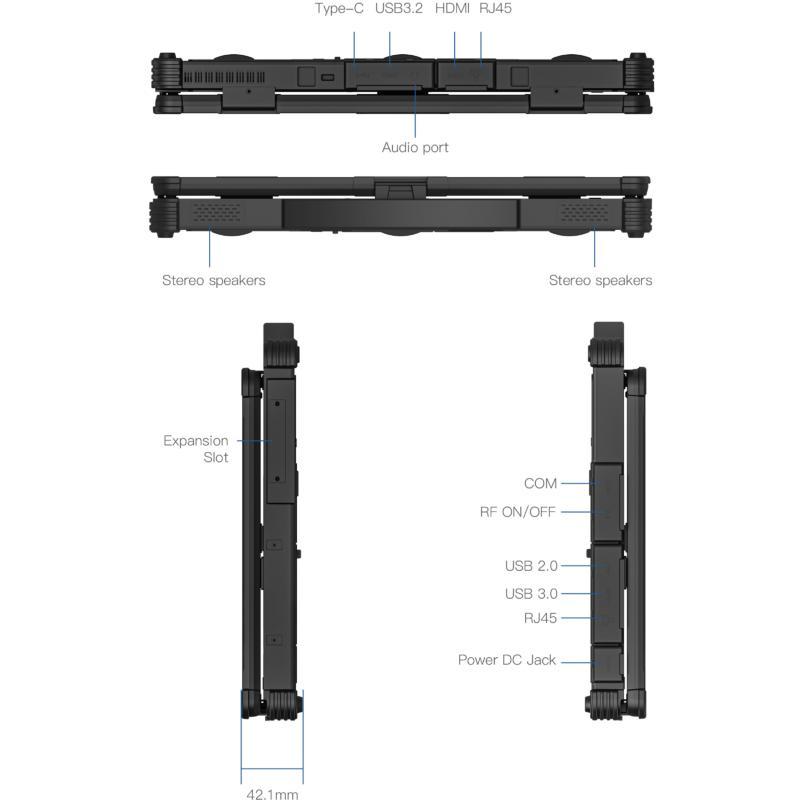 Ноутбук Vinga Scout X14A (X14A-123516512B)