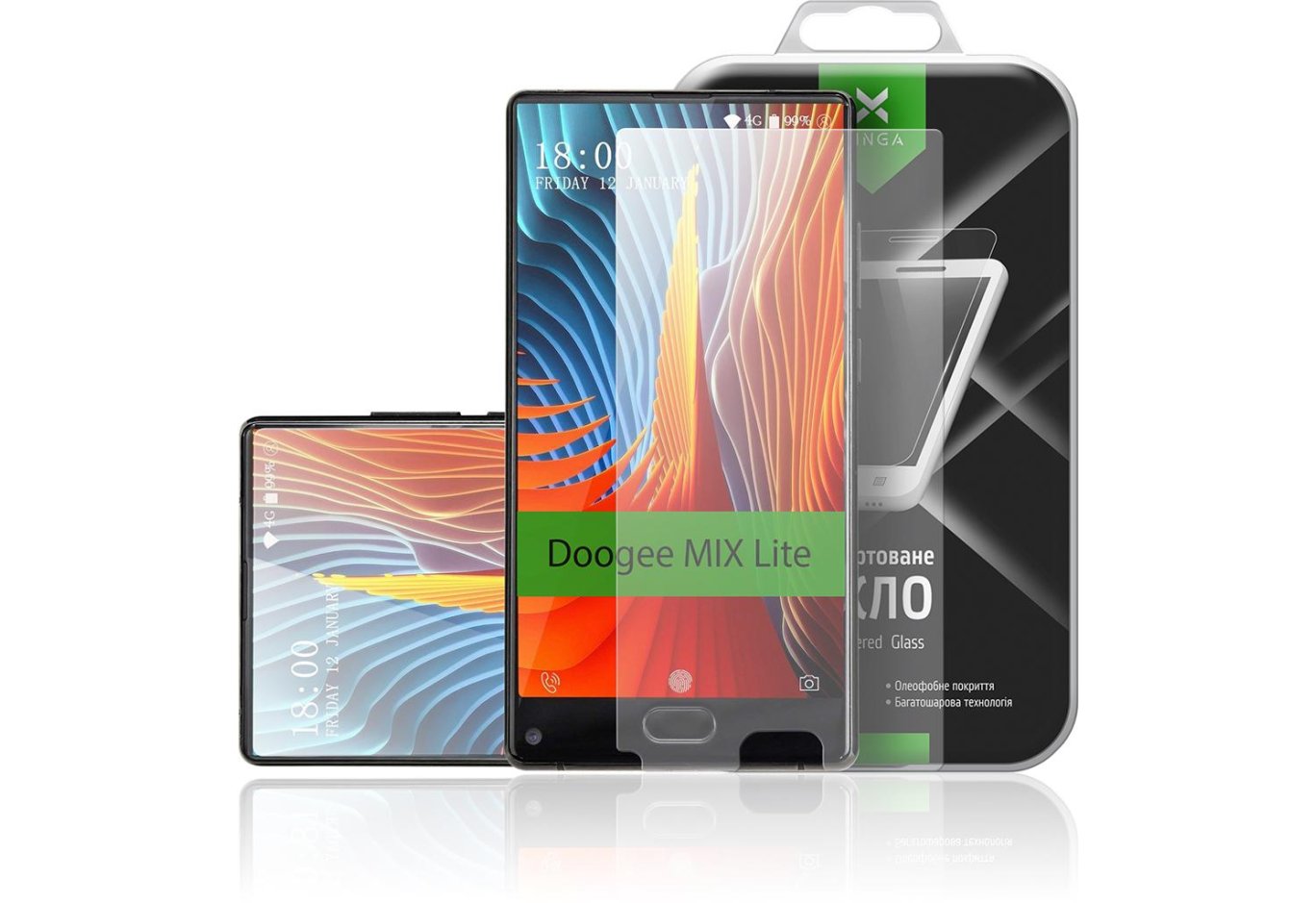 Protective glass Vinga для Doogee MIX Lite (VTPGS-DMIXL)