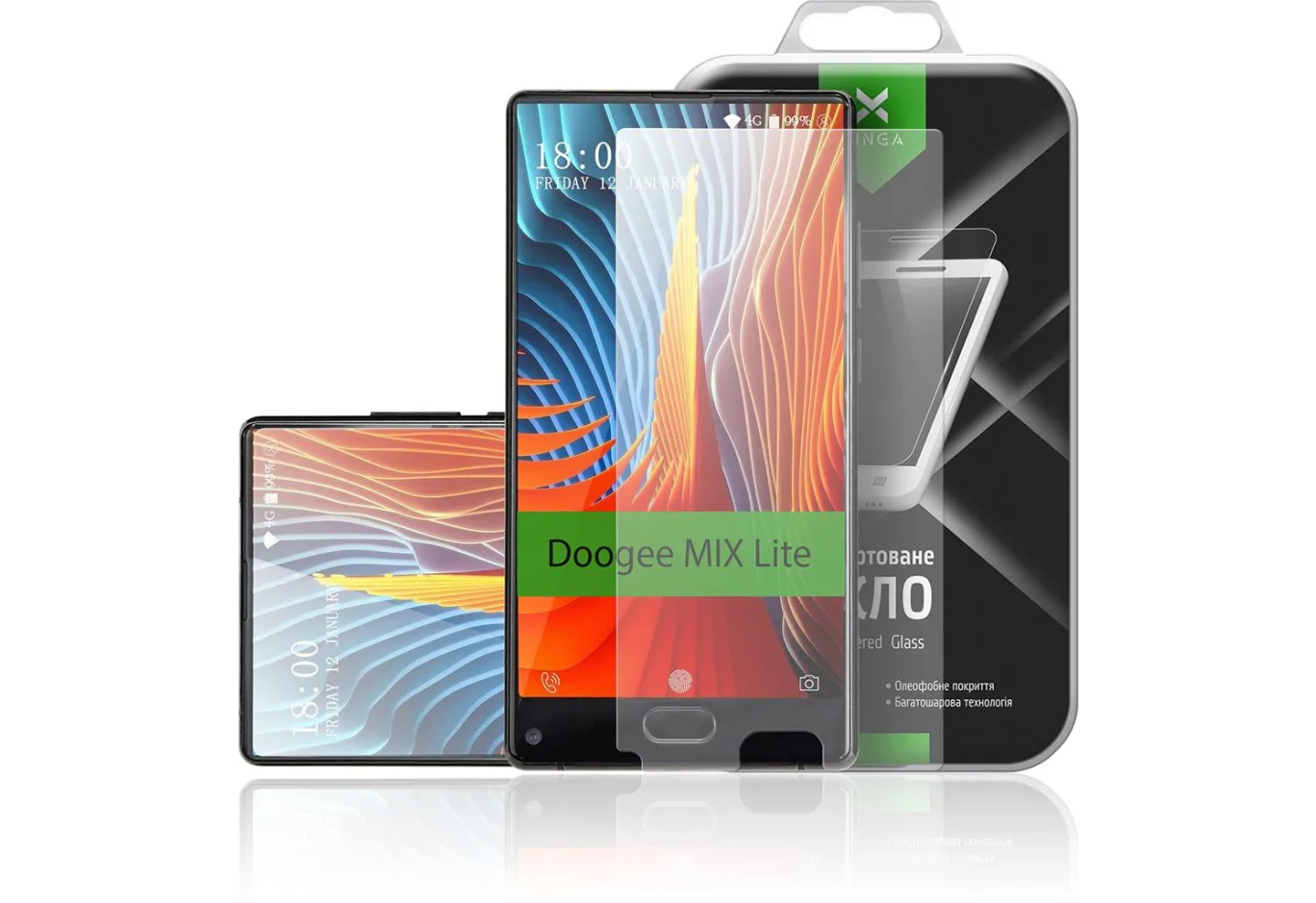 Скло захисне Vinga для Doogee MIX Lite (VTPGS-DMIXL)