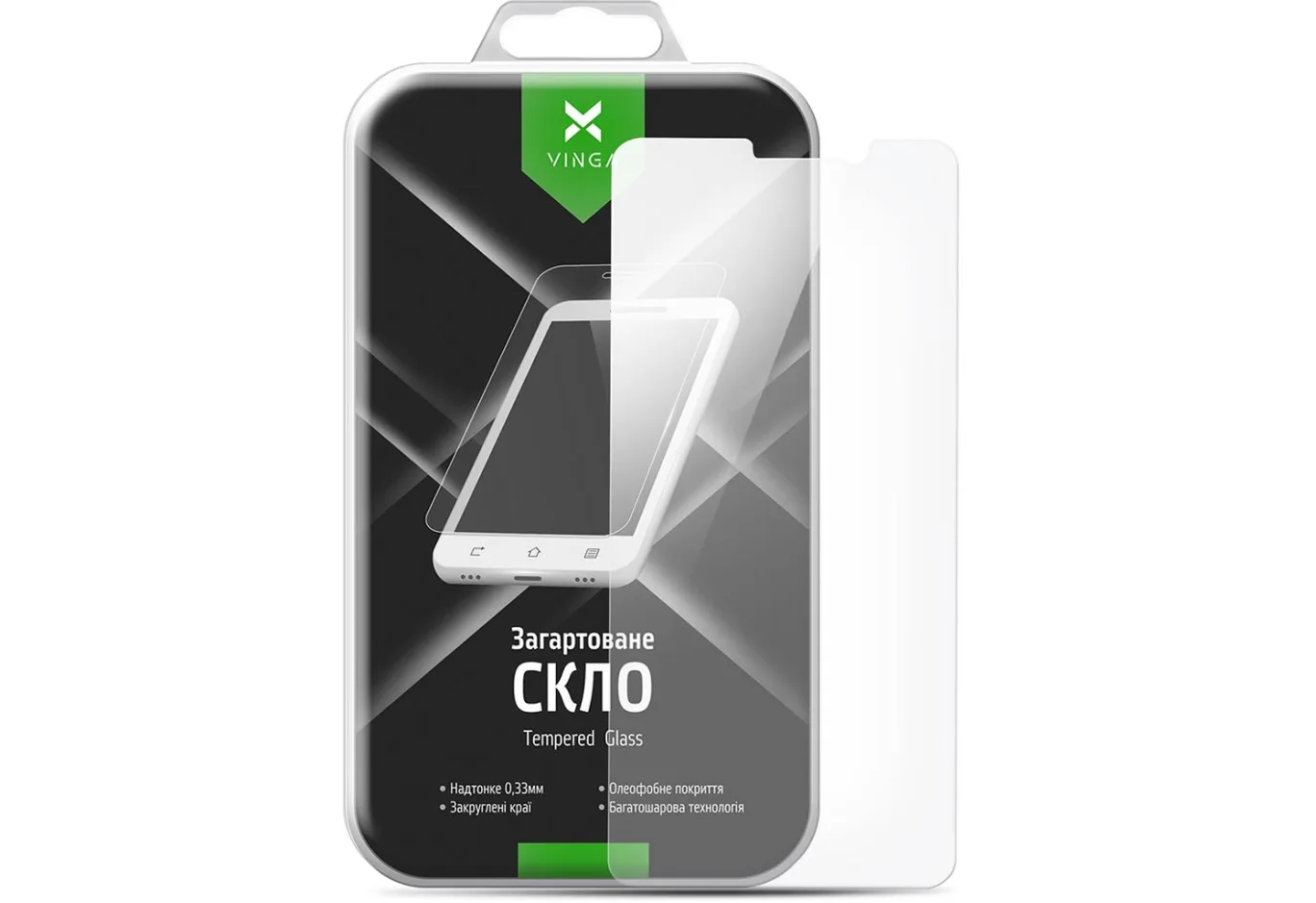Скло захисне Vinga для Doogee X50 (VTPGS-DX50L)
