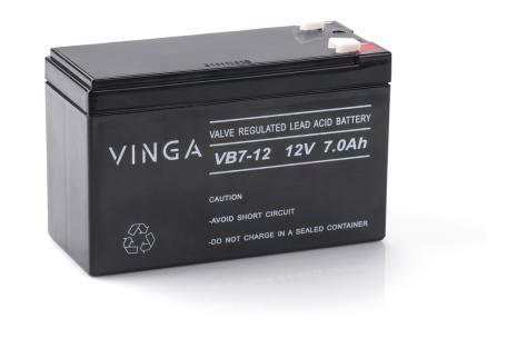 Батарея до ДБЖ Vinga 12В 7 Ач (VB7-12)