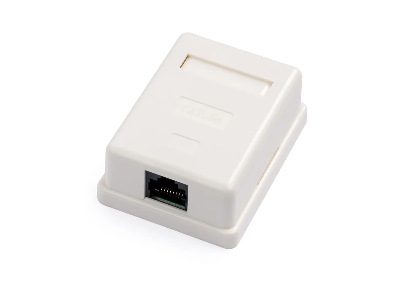 Комп'ютерна розетка RJ45x1 UTP cat.5e 8P8C Vinga (VCPRJ45O1NE)