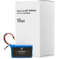 Акумуляторний блок Vinga Li-Ion 6S2P 10000mAh коробка 10 шт (JHY Li-Ion 21700 5000mAh) (V6S2P-10PCS-10000MAH)