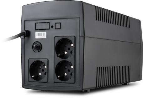 Пристрій безперебійного живлення Vinga LED 1200VA plastic case (VPE-1200P)
