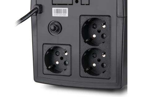 Пристрій безперебійного живлення Vinga LED 1200VA plastic case (VPE-1200P)