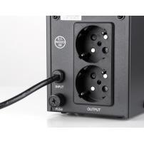 Пристрій безперебійного живлення Vinga LED 800VA metal case (VPE-800M)