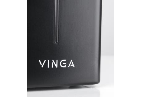 Пристрій безперебійного живлення Vinga LED 800VA metal case (VPE-800M)