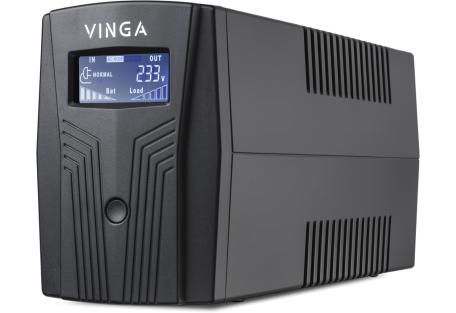 Пристрій безперебійного живлення Vinga LCD 1200VA plastic case (VPC-1200P)