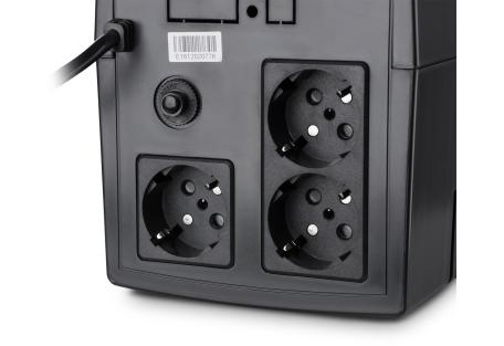 Пристрій безперебійного живлення Vinga LCD 1200VA plastic case (VPC-1200P)