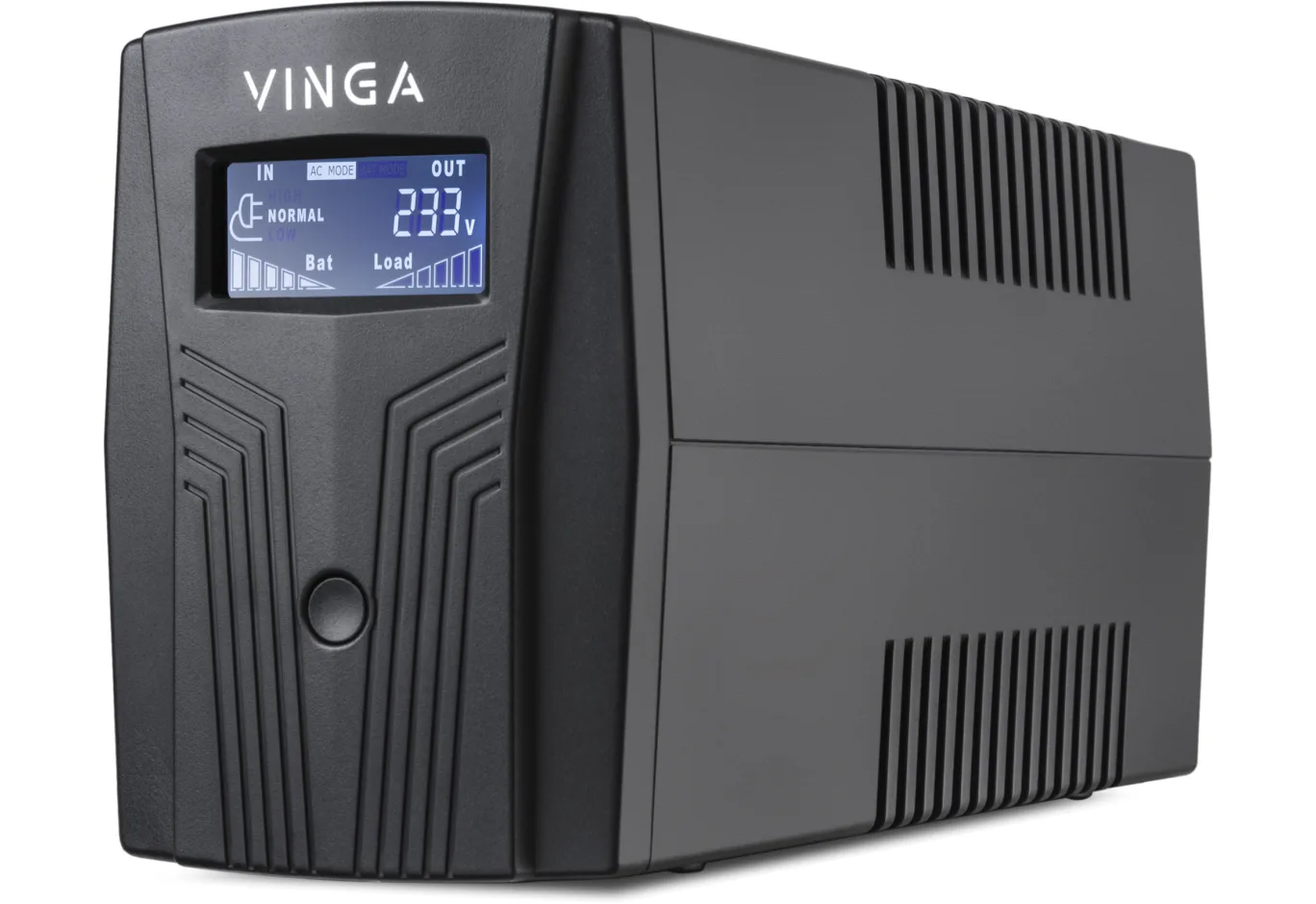 Пристрій безперебійного живлення Vinga LCD 600VA plastic case (VPC-600P)