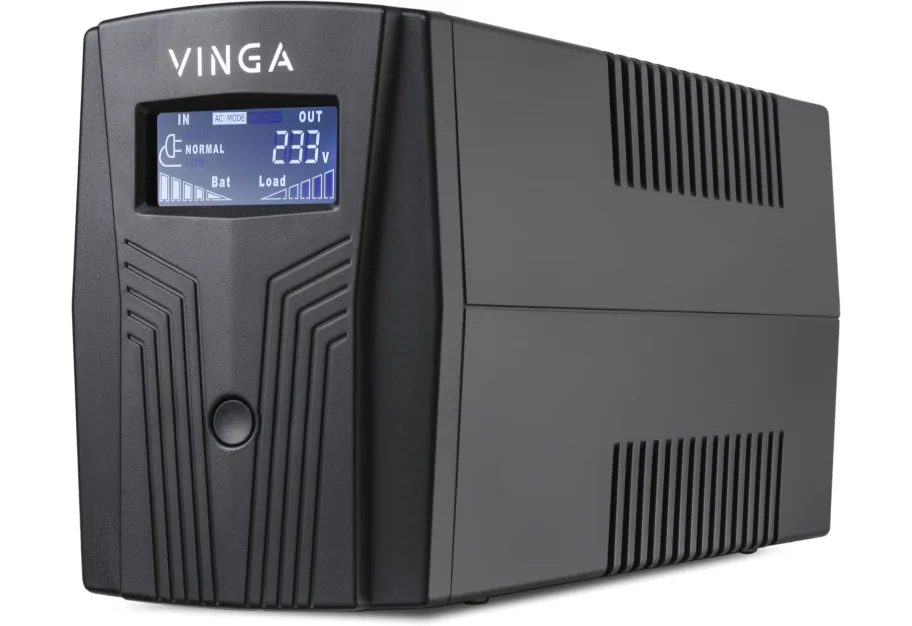 Uninterruptible Power Supply Vinga LCD 600VA plastic case (VPC-600P)