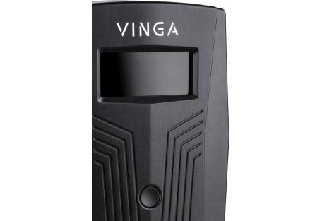 Пристрій безперебійного живлення Vinga LCD 600VA plastic case (VPC-600P)