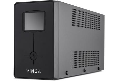 Пристрій безперебійного живлення Vinga LCD 600VA metal case (VPC-600M)
