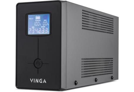 Пристрій безперебійного живлення Vinga LCD 800VA metal case (VPC-800M)