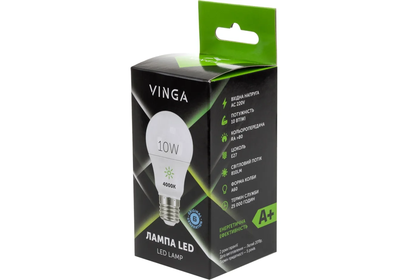 Light bulb Vinga VL-A60E27-104L