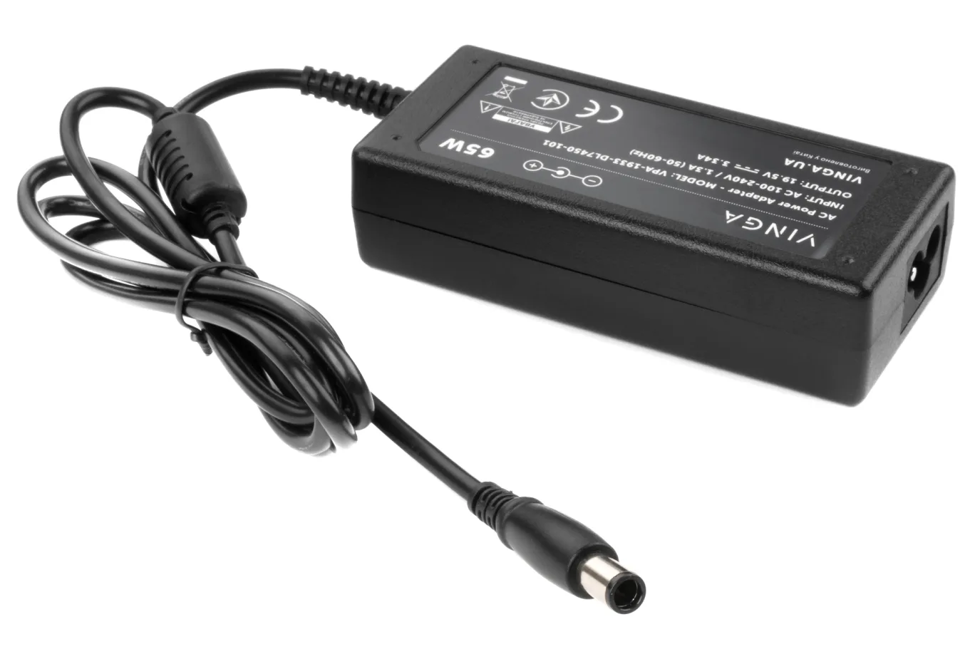 Laptop power supply Vinga DELL 65W 19.5V 3.34A 7.4*5.0 (VPA-1933-DL7450-101)