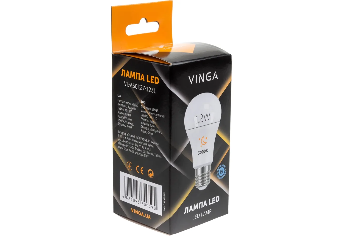 Light bulb Vinga VL-A60E27-123L