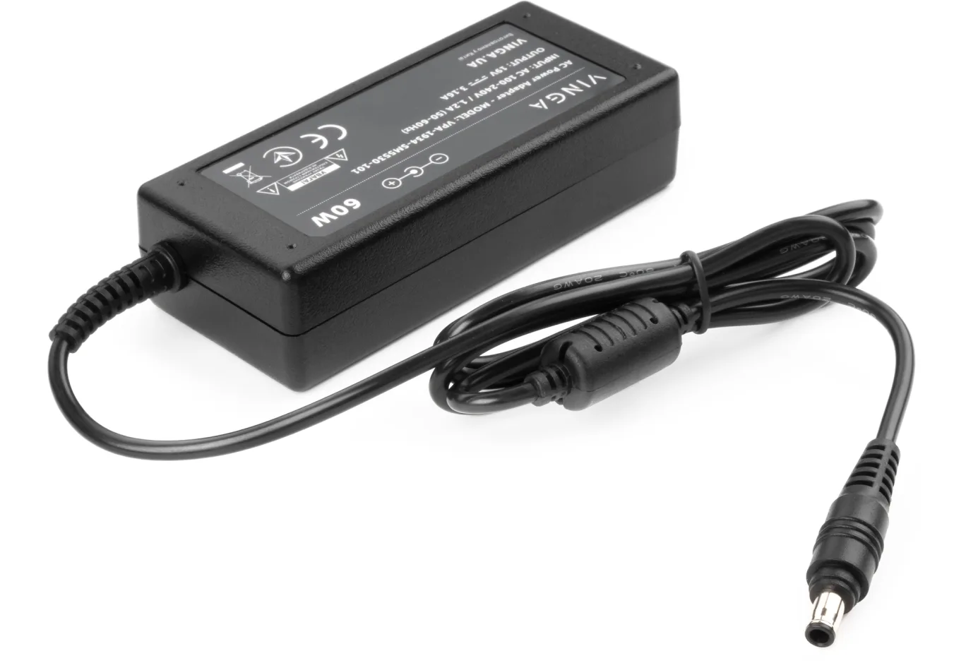 Блок живлення до ноутбуку Vinga Samsung 60W 19V 3.16А 5.5*3.0 (VPA-1934-SM5530-101)