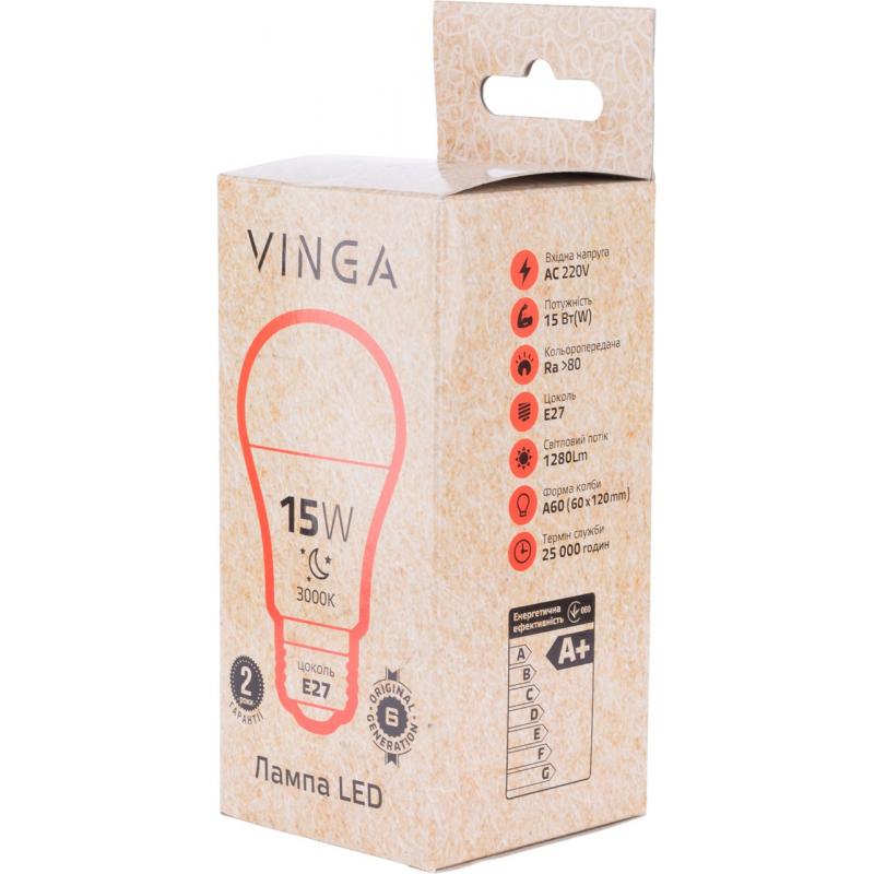 Лампочка Vinga VL-A60E27-153L