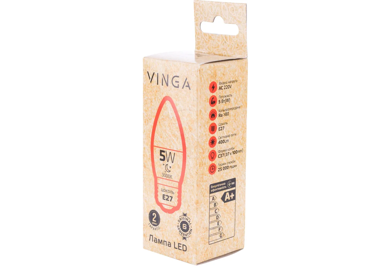 Light bulb Vinga VL-C37E27-53L