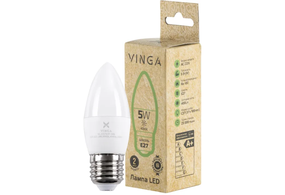 Light bulb Vinga VL-C37E27-54L
