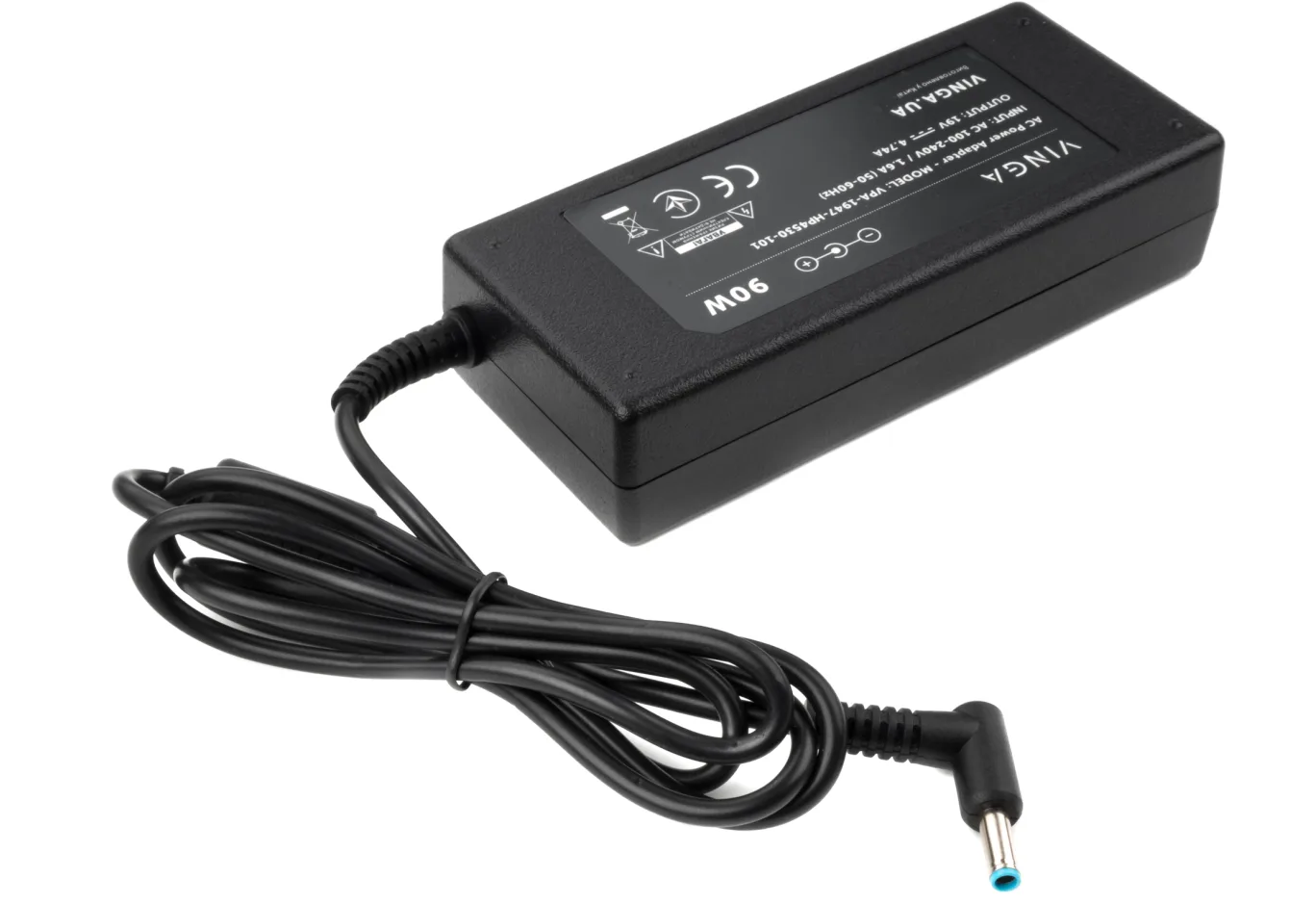 Laptop power supply Vinga HP 90W 19V 4.74A 4.5*3.0 (VPA-1947-HP4530-101)