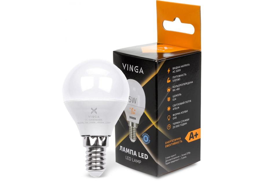 Лампочка Vinga VL-G45E14-53L
