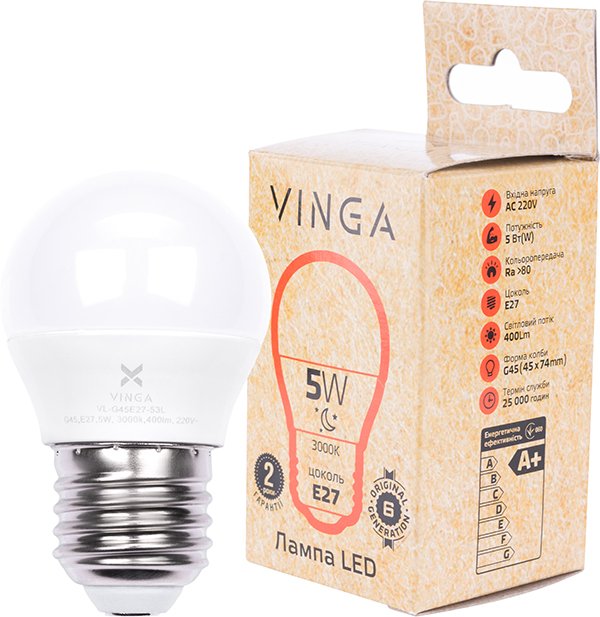 Light bulb Vinga VL-G45E27-53L