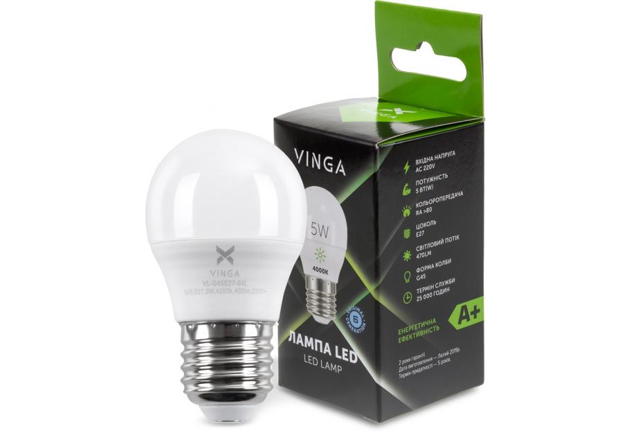 Лампочка Vinga VL-G45E27-54L