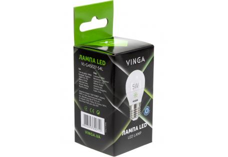 Лампочка Vinga VL-G45E27-54L