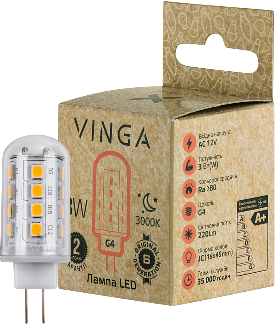 Light bulb Vinga VL-JCG4-33L-12