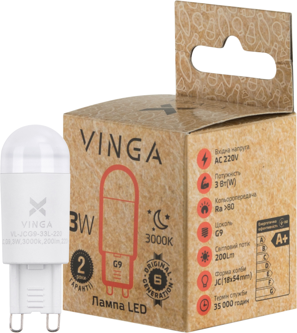 Light bulb Vinga VL-JCG9-33L-220