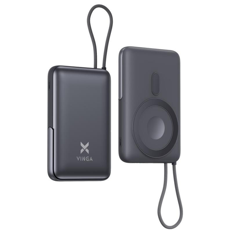 Батарея універсальна Vinga 10000 mAh 22.5W/15W/2.5W Wireless (VPBB1022WL)