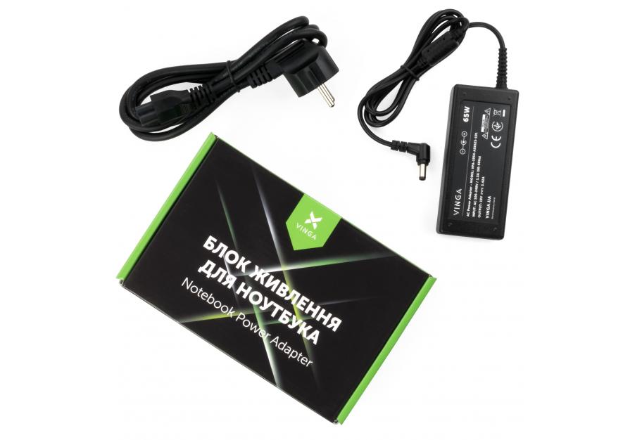 Блок живлення до ноутбуку Vinga ASUS 65W 19V 3,42A 5.5*2.5 (VPA-1934-AS5525-101)