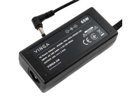 Блок живлення до ноутбуку Vinga ASUS 65W 19V 3,42A 5.5*2.5 (VPA-1934-AS5525-101)