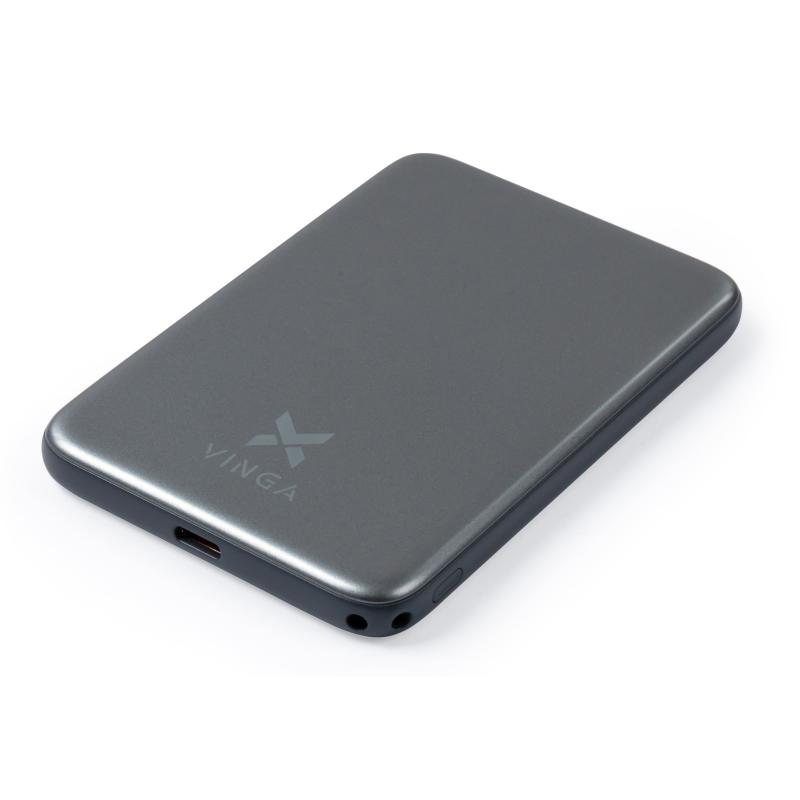 Батарея універсальна Vinga 5000 mAh 20W/15W Wireless (VPBB520WL)