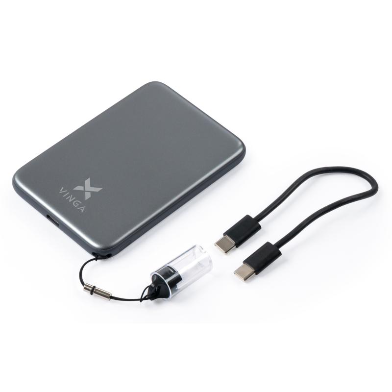 Батарея універсальна Vinga 5000 mAh 20W/15W Wireless (VPBB520WL)