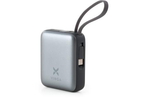 Батарея універсальна Vinga 10000 mAh 35W Display Cable (VPBB1035C)