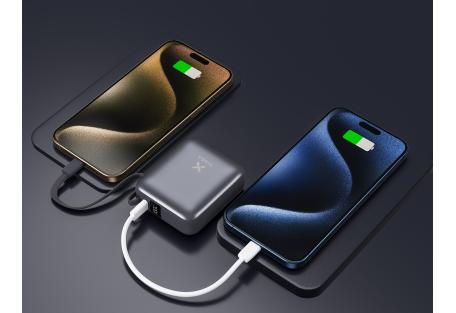 Батарея універсальна Vinga 10000 mAh 35W Display Cable (VPBB1035C)