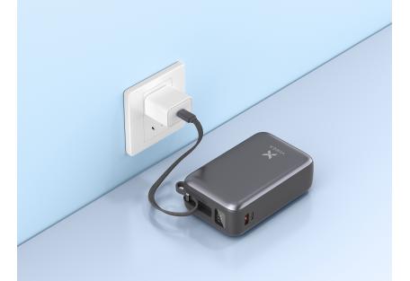 Батарея універсальна Vinga 30000 mAh 65W Display Cable (VPBB3065C)