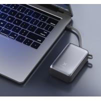 Батарея універсальна Vinga 30000 mAh 65W Display Cable (VPBB3065C)