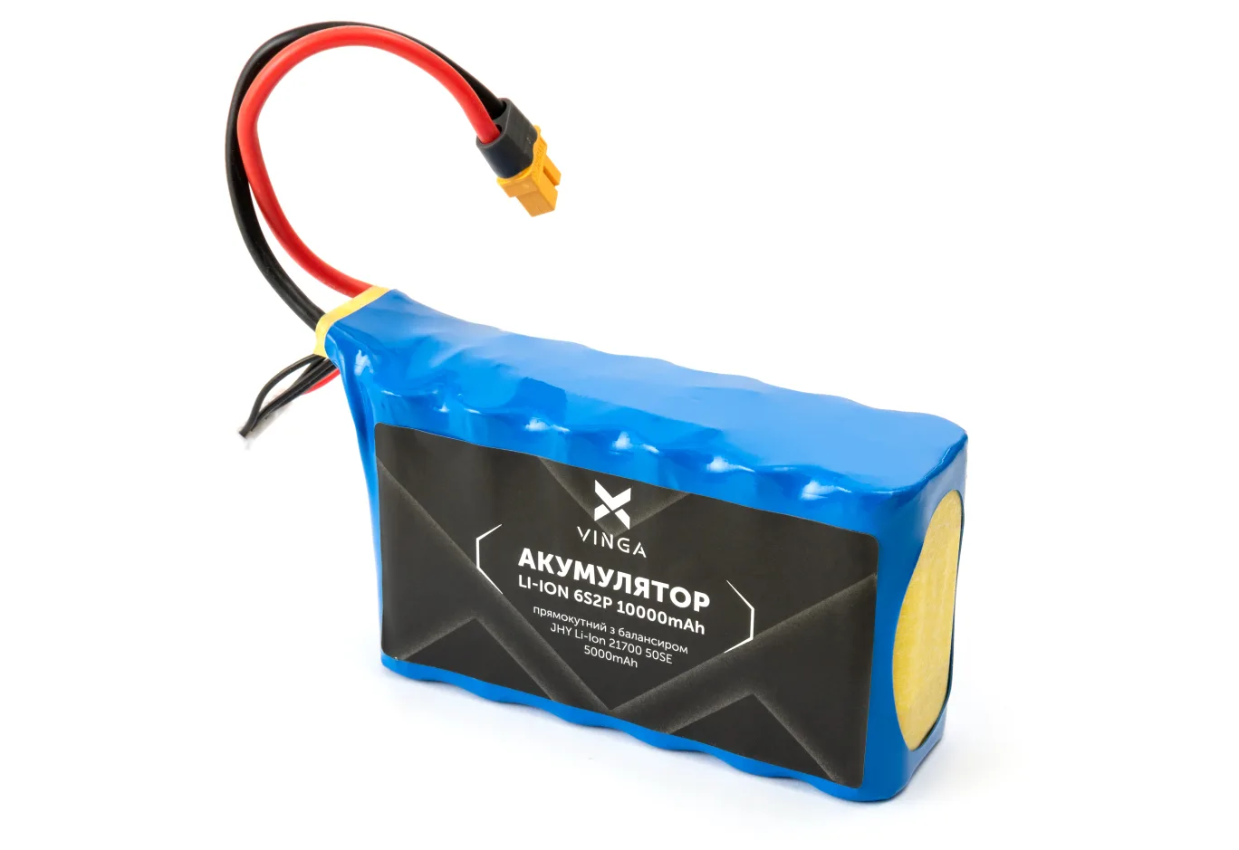Акумуляторний блок Vinga Li-ion 6S2P 10000mAh з балансиром (JHY Li-Ion 21700 5000mAh) (V6S2P-5000)