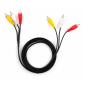 Кабель мультимедійний 3xRCA M to 3xRCA M 1.8m Vinga (VCP3RCA1.8)