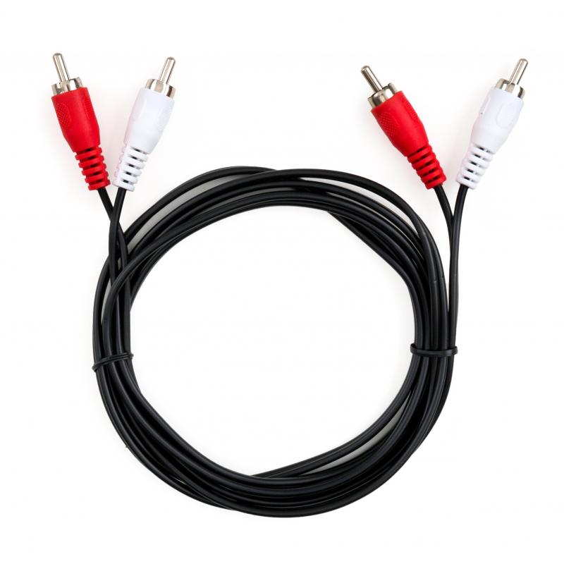 Кабель мультимедійний 2xRCA M to 2xRCA M 1.8m Vinga (VCP2RCA1.8)