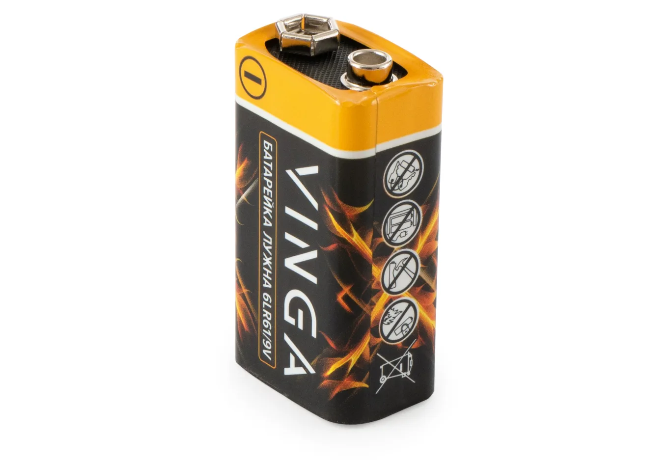 Battery 9V 6LR61 Alkaline Vinga (VJAB9V1)