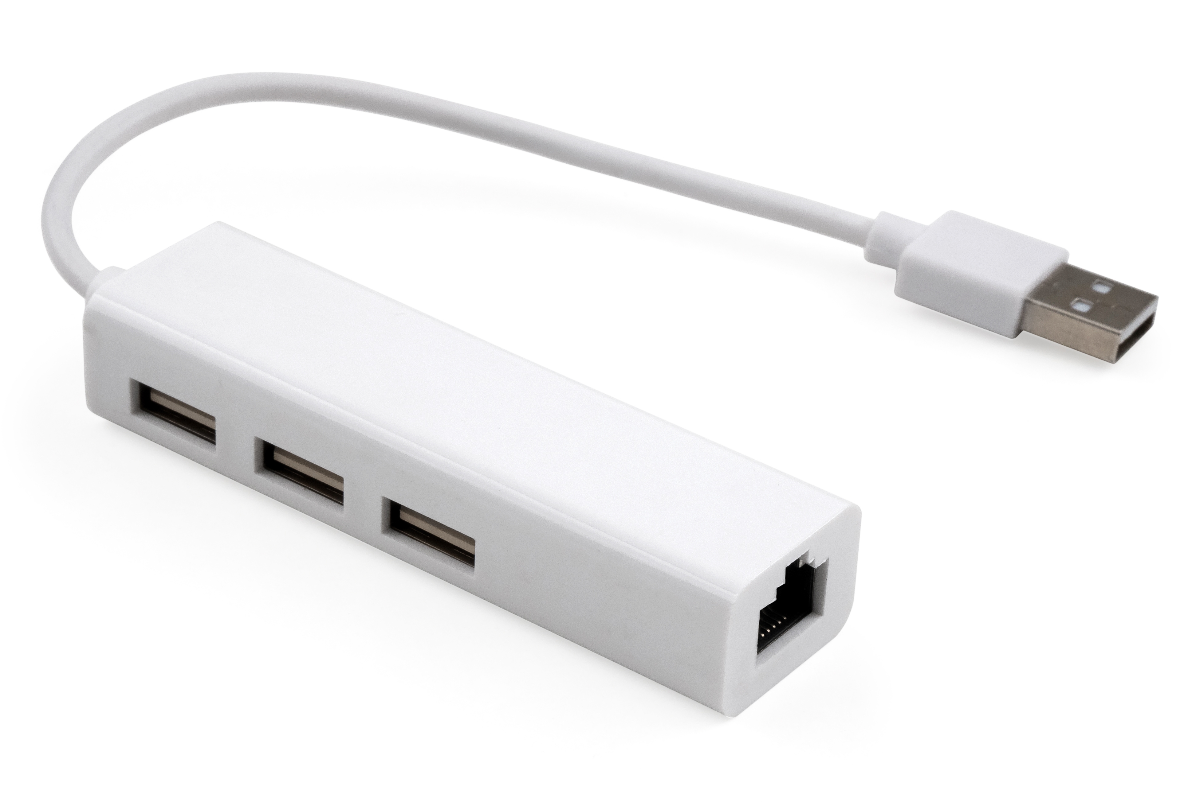 Hub Vinga 3xUSB2.0 + RJ45 100Mbps (VCP2H3USB2LANWH)