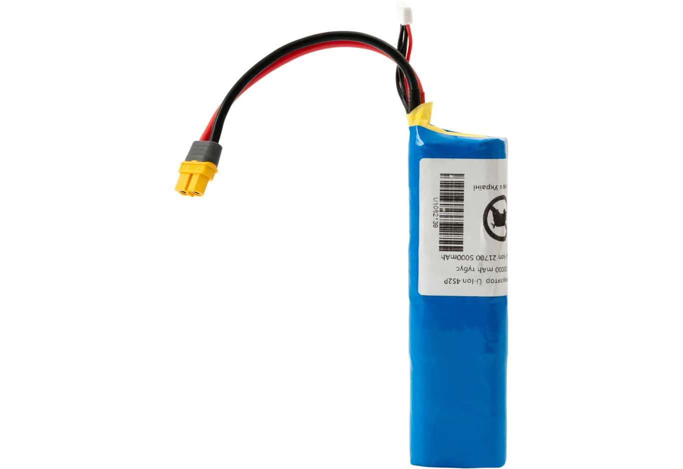 Акумуляторний блок Vinga Li-Ion 4S2Р 10000mAh тубус з балансувальним кабелем (JHY Li-Ion 21700 5000mAh) (4S2P10000BMS JHY)