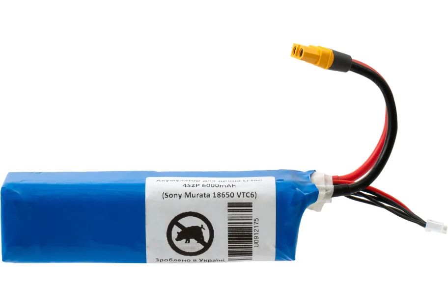 Battery pack Vinga Li-Ion 4s2Р 6000mAh з балансувальним кабелем Sony Murata 18650 VTC6 (6000BMS/SONY18650)