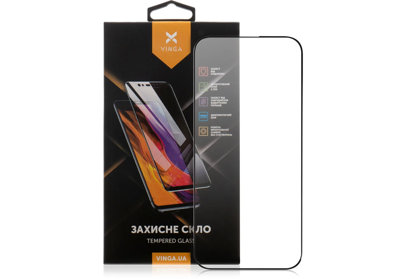 Скло захисне Vinga Apple iPhone 16 Pro Max (VGIP16PM)